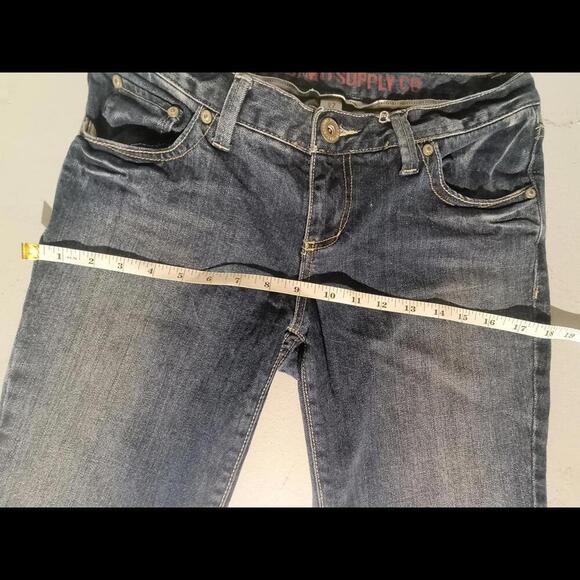 Y2k Mossimo Supply Co Women's 7R Fit 6 W30 L32 Dark Wash Bootcut Western Jeans - Picture 11 of 16